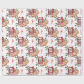 Creëer uw eigen kersttraktaties wit cadeaupapier (Vlak)