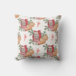 Creëer uw eigen kersttraktaties wit kussen