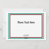 Creëer Uw eigen kerstvakantie Kaart (Achterkant)