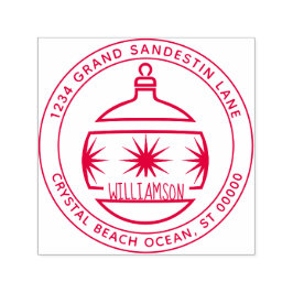 Creëer Uw eigen kerstversieradres voor kerstversie Zelfinktende Stempel