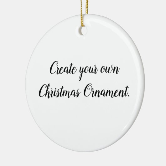 Creëer Uw eigen kerstversiering Keramisch Ornament (Links)