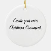 Creëer Uw eigen kerstversiering Keramisch Ornament (Achterkant)