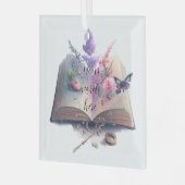 Creëer uw eigen keuken heks spreuk boek glas ornament (Voorkant links)