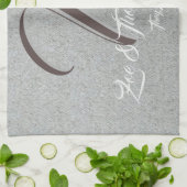 Creëer uw eigen keukenhanddoek voor monogram (Gevouwen)