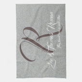 Creëer uw eigen keukenhanddoek voor monogram (Verticaal)