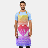 Creëer uw eigen keukenkleuren, alles-over afdrukke schort (Gedragen)