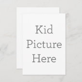 8,9 x 12,7 cm Enkele bedankkaart (Voorkant / Achterkant)