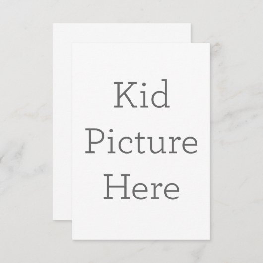 8,9 x 12,7 cm Enkele bedankkaart (Voorkant / Achterkant)