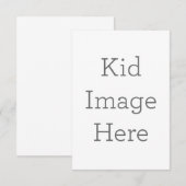 8.9 x 12.7 cm Enkele bedankkaart (Voorkant / Achterkant)