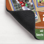 Creëer Uw eigen Kinder Baseball Cards Sportcollage Muismat (Hoek)