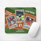 Creëer Uw eigen Kinder Baseball Cards Sportcollage Muismat (Met muis)