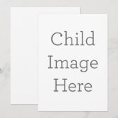 Enkele uitnodiging, Maat: 12,7 x 17,8 cm, Papier: Signature Mat, Enveloppen: Wit (Voorkant / Achterkant)