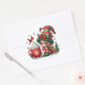 Creëer uw eigen klassieke ronde sticker (Envelop)