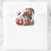 Creëer uw eigen klassieke ronde sticker (Tas)