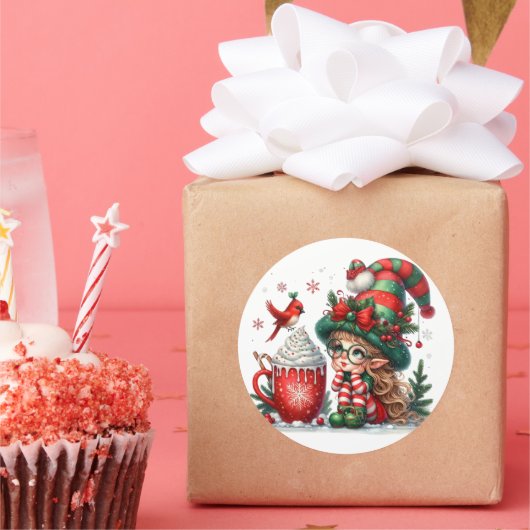 Creëer uw eigen klassieke ronde sticker (Feest)