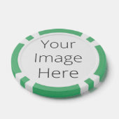 Creëer uw eigen klepschoenen, striped Edge Poker Chips (Enkel)