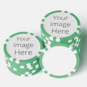 Creëer uw eigen klepschoenen, striped Edge Poker Chips (Opstapeling)