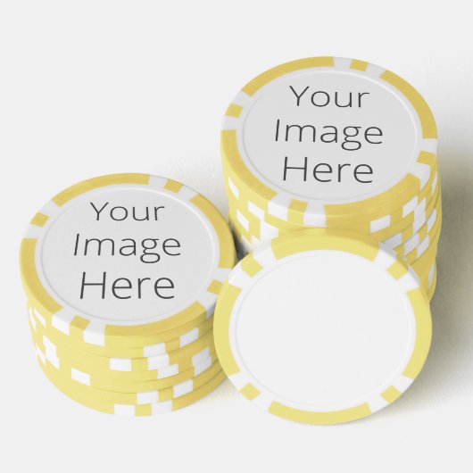 Creëer uw eigen klepschoenen, striped Edge Pokerchips (Opstapeling)