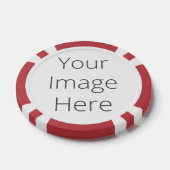 Creëer uw eigen klepschoenen, striped Edge Pokerchips (Enkel)