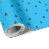 Creëer uw eigen kleur keuze kerstbomen cadeaupapier (Rol Hoek)