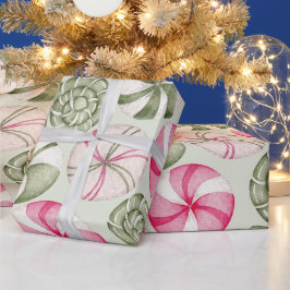 Creëer Uw eigen kleur keuze Pepermunt Snoep Cadeaupapier