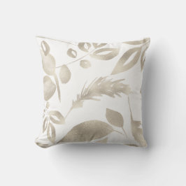 Creëer uw eigen kleur veranderen gouden gebladerte kussen