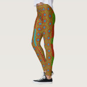 Creëer Uw Eigen  Kleuren Polka Dot Leggings (Links)
