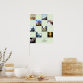 Creëer Uw eigen kleurenfoto's Mint Aangepaste kleu Poster (Keuken)