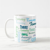 Creëer uw eigen kleurennaampatroon koffiemok (Links)