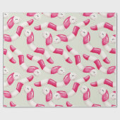 Creëer uw eigen kleurkeuze pepermuntwormen cadeaupapier (Vlak)