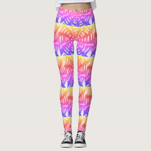 Creëer Uw eigen kleurrijke All-over Print Leggings (Voorkant)