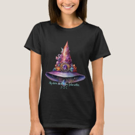 Creëer Uw eigen kleurrijke Bejeweled Witch Pet T-shirt