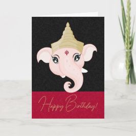 Creëer Uw eigen kleurrijke Ganesh Feestdagen Kaart