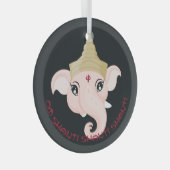 Creëer Uw eigen kleurrijke Ganesh Glas Ornament (Voorkant Rechts)