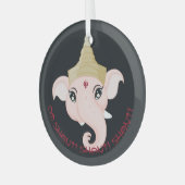 Creëer Uw eigen kleurrijke Ganesh Glas Ornament (Voorkant links)