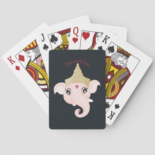 Creëer Uw eigen kleurrijke Ganesh Pokerkaarten (Achterkant)