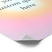 Creëer uw eigen kleurrijke gradiënt aangepaste off poster (Hoek)