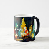 Creëer Uw eigen kleurrijke kerstbomen Magische Mok (Voorkant rechts)