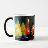 Creëer Uw eigen kleurrijke kerstbomen Magische Mok (Links)