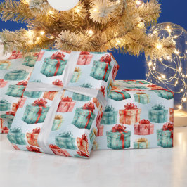 Creëer uw eigen kleurrijke kerstcadeaudozen cadeaupapier