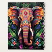 Creëer Uw eigen kleurrijke olifantentotem Planner (Achterkant)