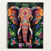 Creëer Uw eigen kleurrijke olifantentotem Planner (Voorkant)