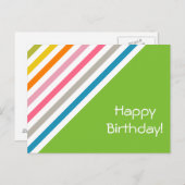 Creëer Uw eigen kleurrijke Pastel Verjaardag Kaart (Voorkant / Achterkant)