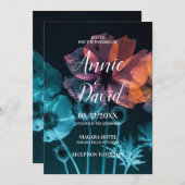 Creëer uw eigen kleurrijke röntgenfoto bloemen bru kaart (Voorkant / Achterkant)