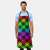 Creëer Uw eigen kleurrijke  tegels ontwerpen Schort (Gedragen)