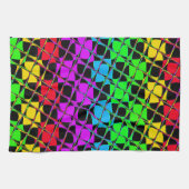 Creëer Uw eigen kleurrijke tegels ontwerpen Theedoek (Horizontaal)