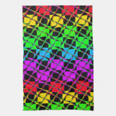 Creëer Uw eigen kleurrijke tegels ontwerpen Theedoek (Verticaal)