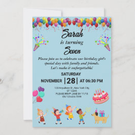 Creëer uw eigen kleurrijke verjaardagsfeestje uitn kaart