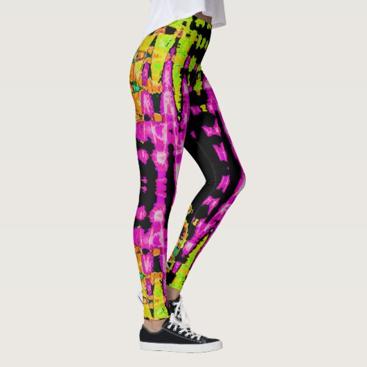Creëer Uw eigen kleurrijke waterkleur Hakuna Matat Leggings (Rechts)
