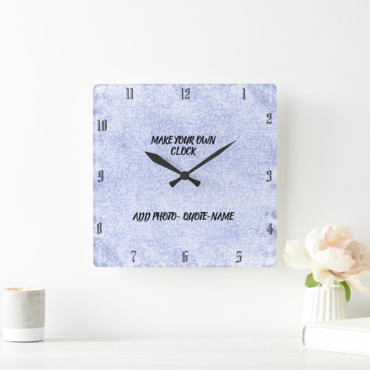 CREËER UW EIGEN KLOOF VIERKANTE KLOK (Huis)